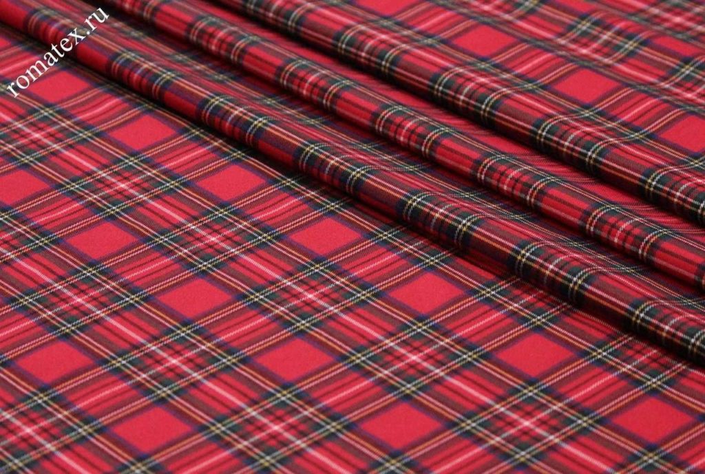 Ткань костюмная «шотландка»