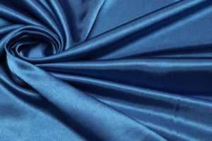 Ткань креп сатин цвет синий